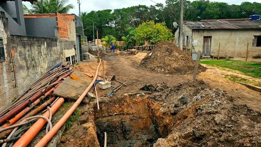 Obra de esgotamento sanitário do bairro Ettori Gazzinelli supera 100 dias e mantém cronograma acelerado para beneficiar 190 famílias em Mucuri Obra de esgotamento sanitário do bairro Ettori Gazzinelli supera 100 dias e mantém cronograma acelerado para beneficiar 190 famílias em Mucuri