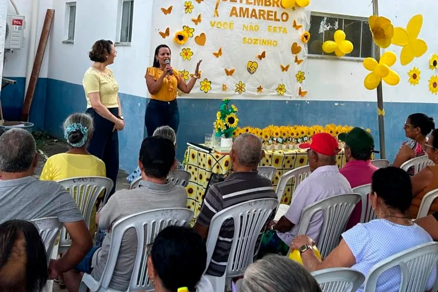 CRAS Ulisses Guimarães promove ação do Setembro Amarelo em parceria com a Secretaria Municipal de Educação
