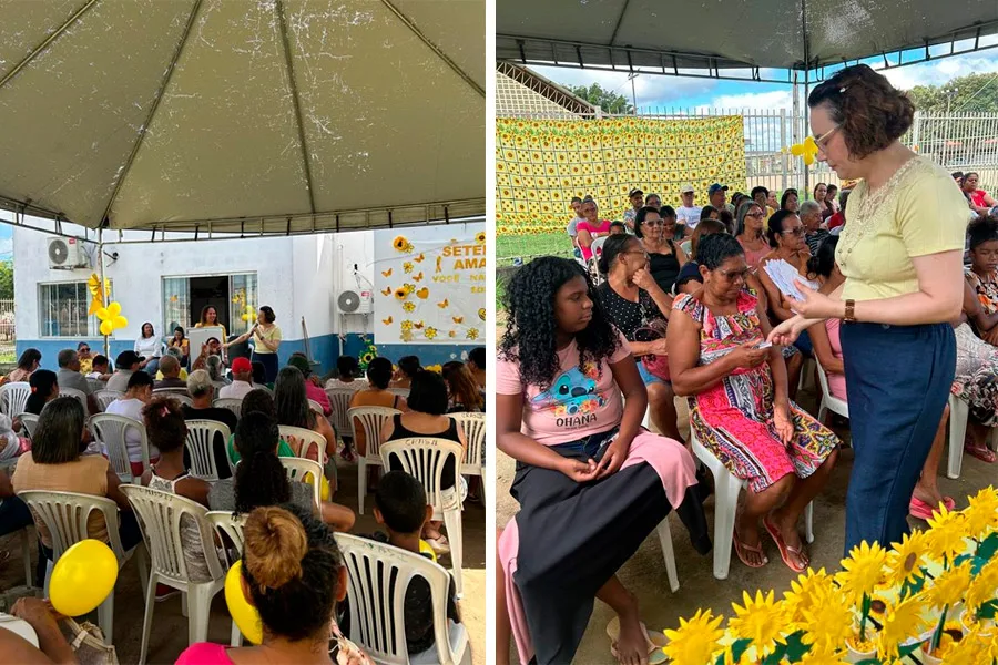 CRAS Ulisses Guimarães promove ação do Setembro Amarelo em parceria com a Secretaria Municipal de Educação CRAS Ulisses Guimarães promove ação do Setembro Amarelo em parceria com a Secretaria Municipal de Educação