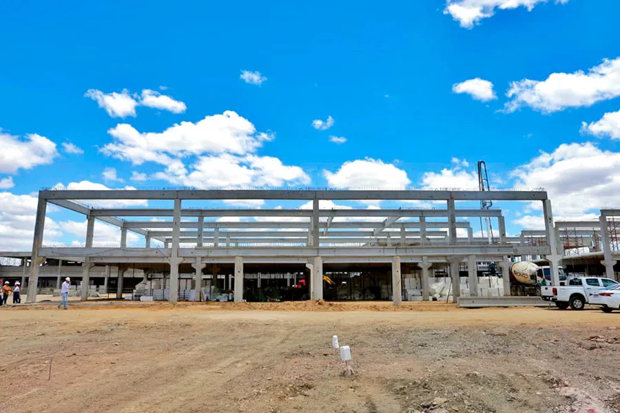 Com recursos do PAC, obras do Hospital e Maternidade Regional do Sisal avançam e chegam a 35%