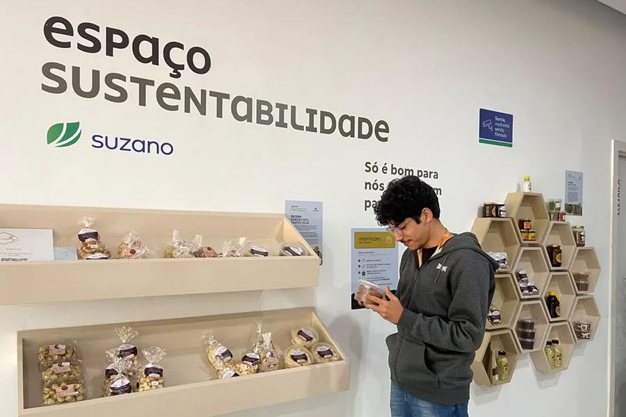 Pequenos empreendedores ganham espaço permanente de vendas dentro da fábrica da Suzano em Mucuri