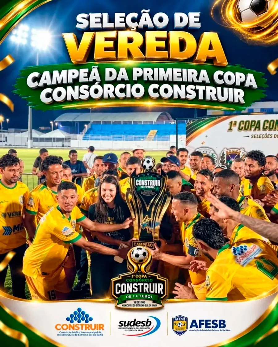 Vereda vence Teixeira de Freitas nos pênaltis e conquista a 1ª Copa Consórcio Construir