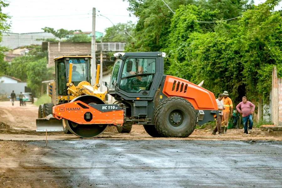 Rua Agropecuária, no Monte Castelo, recebe obras de pavimentação e drenagem