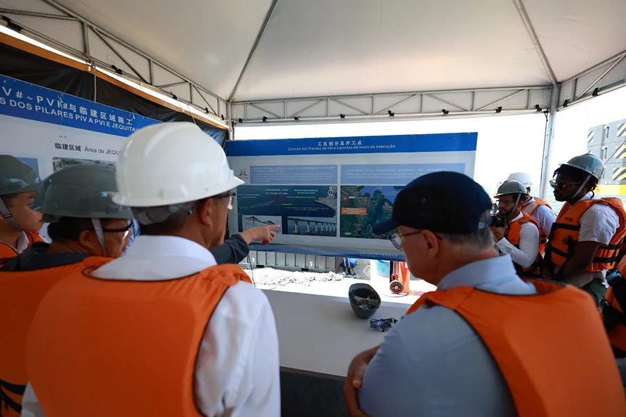 Ponte Salvador-Itaparica avança na implantação da estrutura de apoio ao vão central