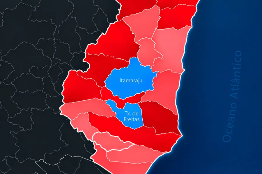 Presidente Lula vence em 19 das 21 cidades do Extremo Sul da Bahia