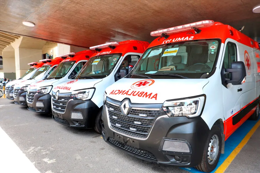 Bahia é contemplada com dez novas ambulâncias para reforçar serviço do SAMU e transporte de pacientes