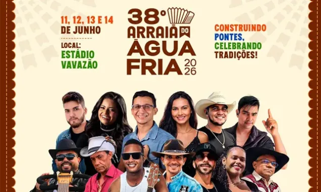 Abertura oficial do 38º Arraiá do Água Fria acontece nesta quinta-feira 