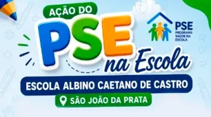Ação do PSE leva atendimento odontológico e atualização vacinal à Escola Albino Caetano de Castro