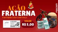 Ação Fraterna da Paróquia São Lourenço vai sortear viagem para Aparecida, prêmios em dinheiro e uma bicicleta