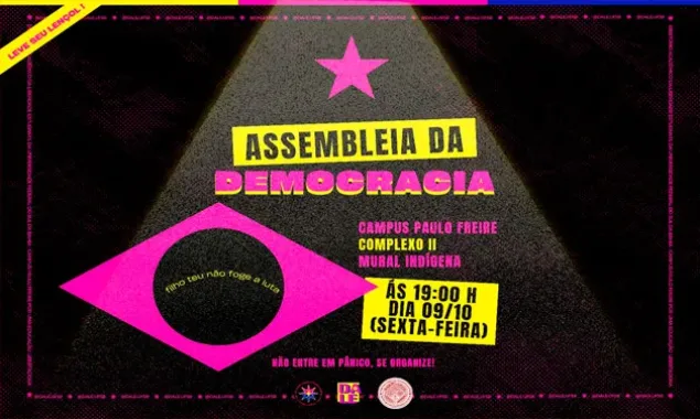 Assembleia da UFSB debate violência política, mobilização estudantil e defesa da democracia