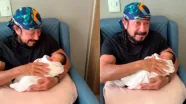 Bell Marques se emociona ao conhecer neta no hospital; veja vídeo