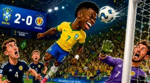 Brasil faz 3 na Escócia e está no mata-mata da Copa do Mundo