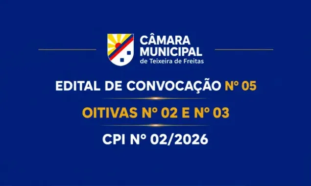 CMTF convoca 5ª reunião da CPI nº 02/2026 para realização de oitivas