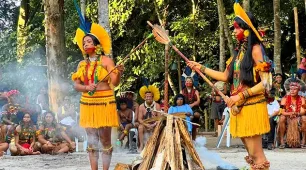 Com apoio da Suzano, indígenas do território Tupinikim e Guarani do Espírito Santo participam de intercâmbio cultural na Bahia