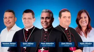 Diocese de Teixeira convida Kátia Oliveira e Jonatas Santos para posse de novo bispo