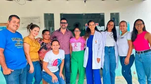 Doutora Glauce Moraes é apresentada ao posto de saúde de Santa Rita