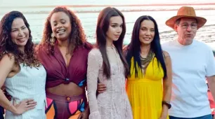 Elenco do filme “Deixe-me Viver” é recebido com tarde especial em Trancoso