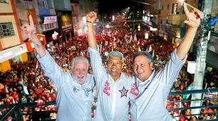 Em último comício, Jerônimo exalta o interior e convida baianos a continuarem mudando a Bahia com Lula