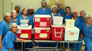Equipes de saúde e segurança do Estado realizam operação para transplante de órgãos