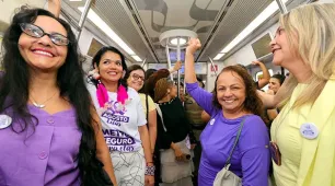 Estado da Bahia lança campanha Agosto Lilás com Vagão das Mulheres no metrô de Salvador