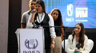 Estudantes da rede estadual já podem se inscrever na BaMUN 2025