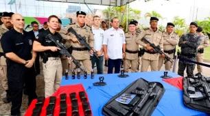 Forças policiais da Bahia recebem veículos blindados e fuzis para potencializar ações de segurança