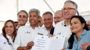  Governador, ministro da Saúde e prefeita assinaram ordem de serviço para nova Maternidade de Lauro de Freitas