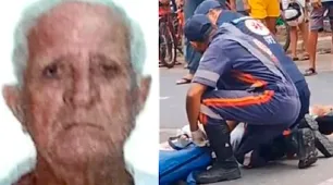 Homem de 81 anos morre atropelado por motocicleta na Avenida Getúlio Vargas