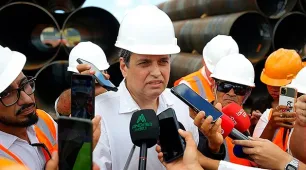 Imprensa acompanha avanço das obras da Ponte Salvador-Itaparica em Maragogipe