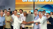 Lula e Jerônimo participam de ato simbólico para cravação da primeira estaca da Ponte Salvador–Ilha de Itaparica