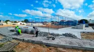 Mucuri avança na construção da Praça Esportiva do Cidade Nova, em Itabatã