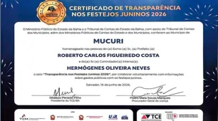 Mucuri conquista Selo de Transparência e se destaca pela responsabilidade na gestão dos festejos populares