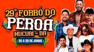 Mucuri divulga programação artística e cultural do 29º Forró do Peroá
