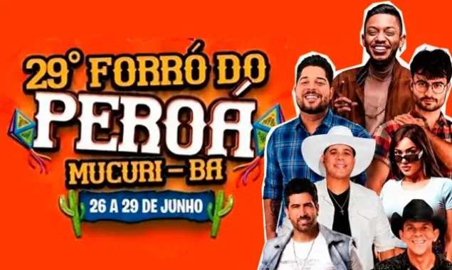 Mucuri divulga programação artística e cultural do 29º Forró do Peroá