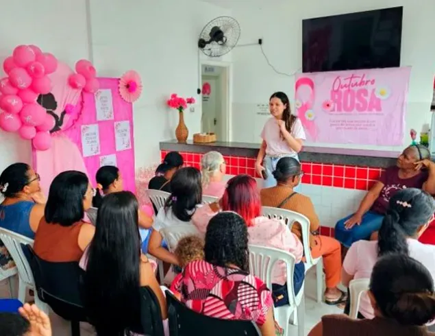 Mulheres de Itabatã protagonizam ação do “Outubro Rosa” em defesa da saúde, da prevenção e do autocuidado