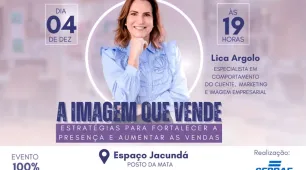 Palestra para potencializar as vendas no fim de ano acontece gratuitamente em Posto da Mata