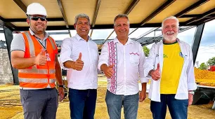 Parceria Bahia-Brasil: Jerônimo, Rui e Wagner vistoriam obra de R$ 66 milhões no Aeroporto de Barreiras