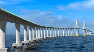 Plataforma com tecnologia chinesa e inédita na América Latina marca início das obras da Ponte Salvador-Itaparica