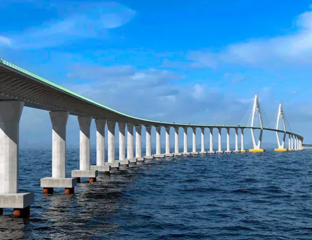 Plataforma com tecnologia chinesa e inédita na América Latina marca início das obras da Ponte Salvador-Itaparica