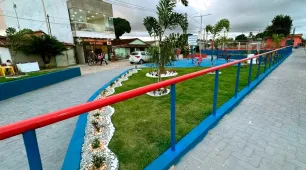 Prefeitura inaugura praça no bairro Jardim Primavera e pavimentação de ruas em Posto da Mata