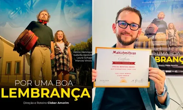 Produção teixeirense vence prêmio de melhor curta-metragem em festival de cinema na Índia