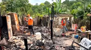 Tragédia: Incêndio em residência mata pai, filho de um mês e enteado de três anos
